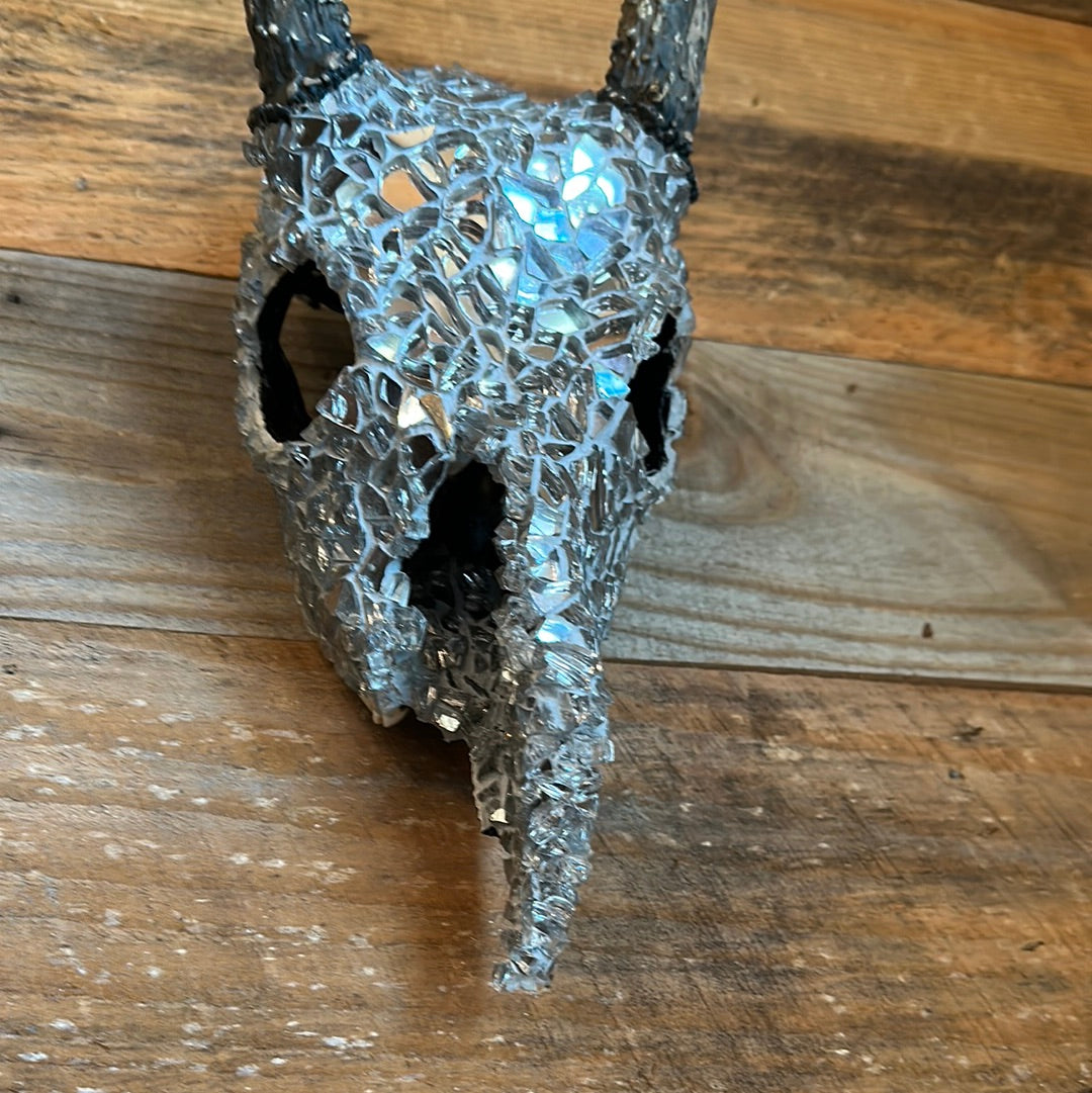 “Into the night” White Tail Skull Art