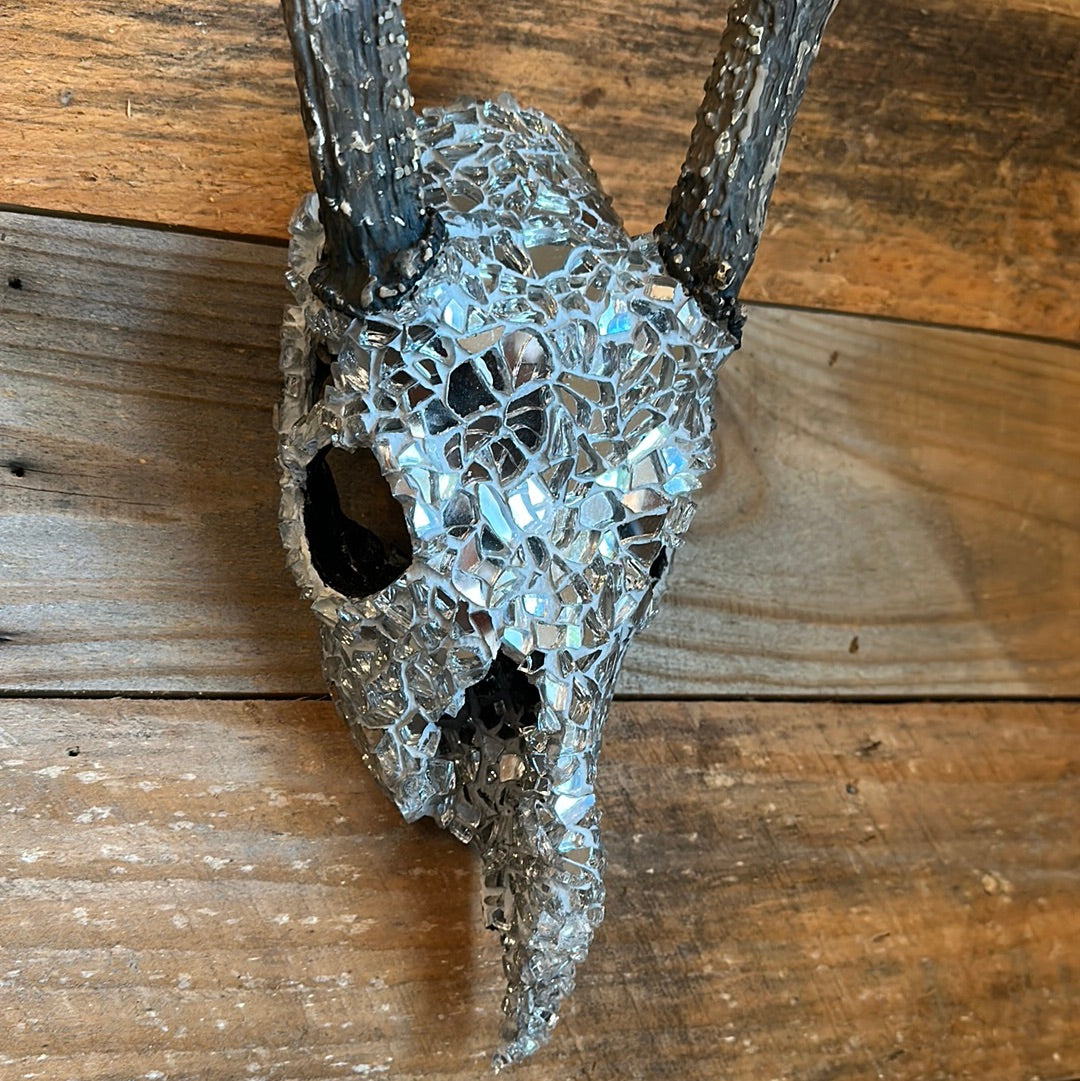 “Into the night” White Tail Skull Art