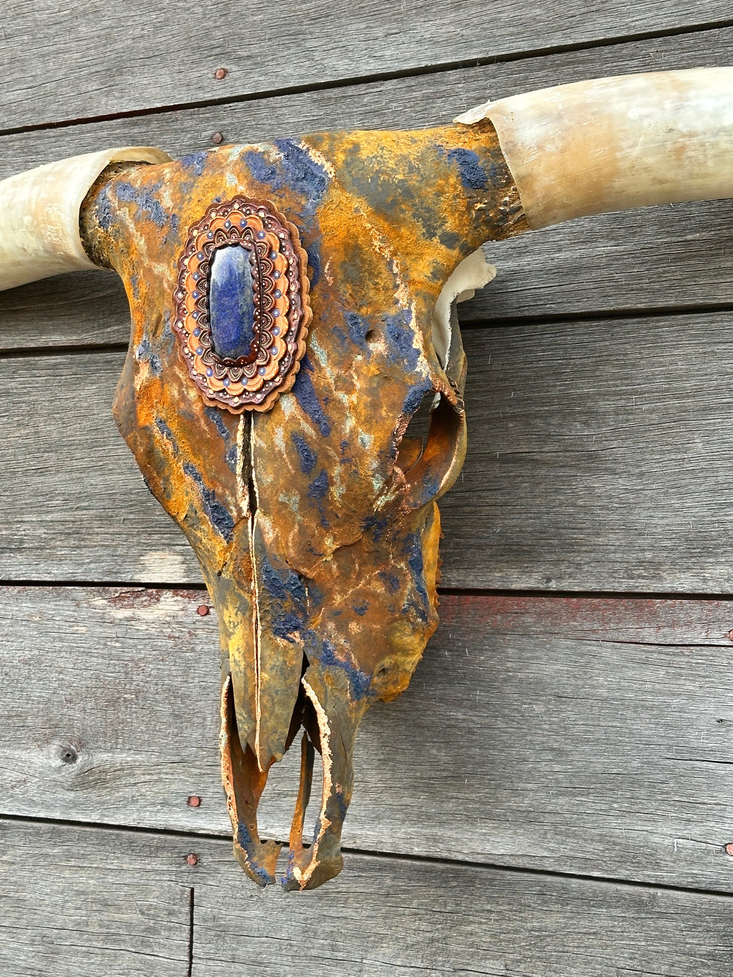 “Levi 2.0” Texas Longhorn Skull Art