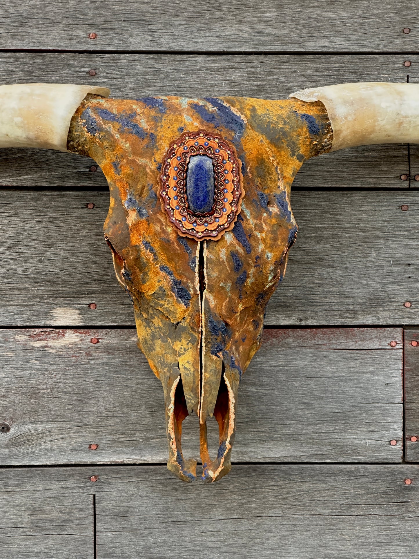 “Levi 2.0” Texas Longhorn Skull Art