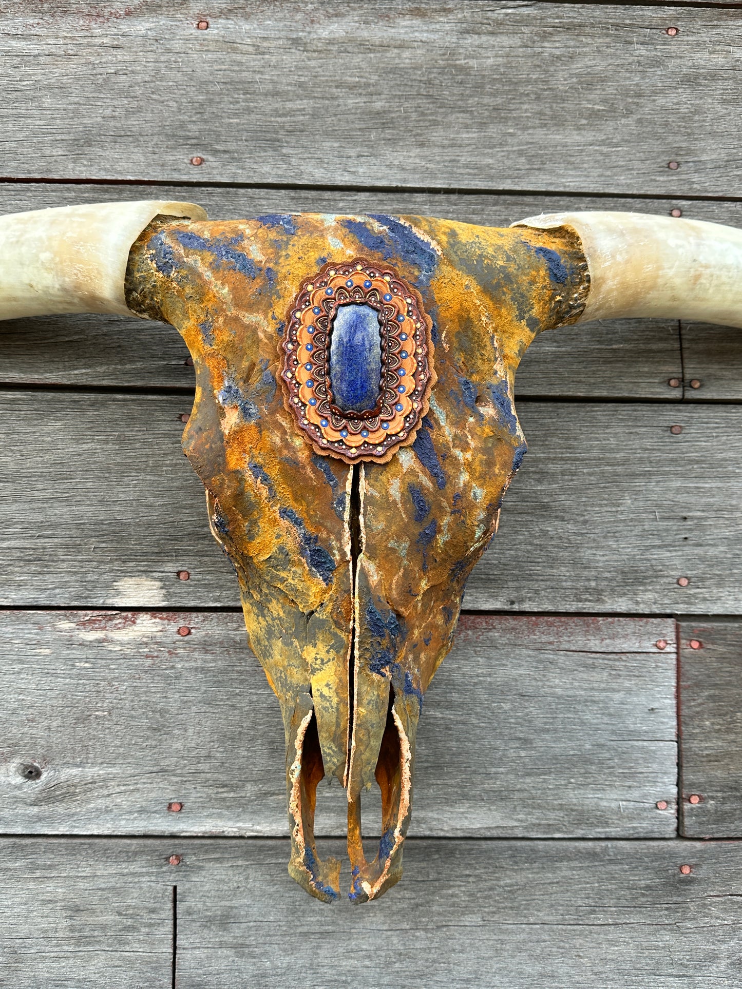 “Levi 2.0” Texas Longhorn Skull Art