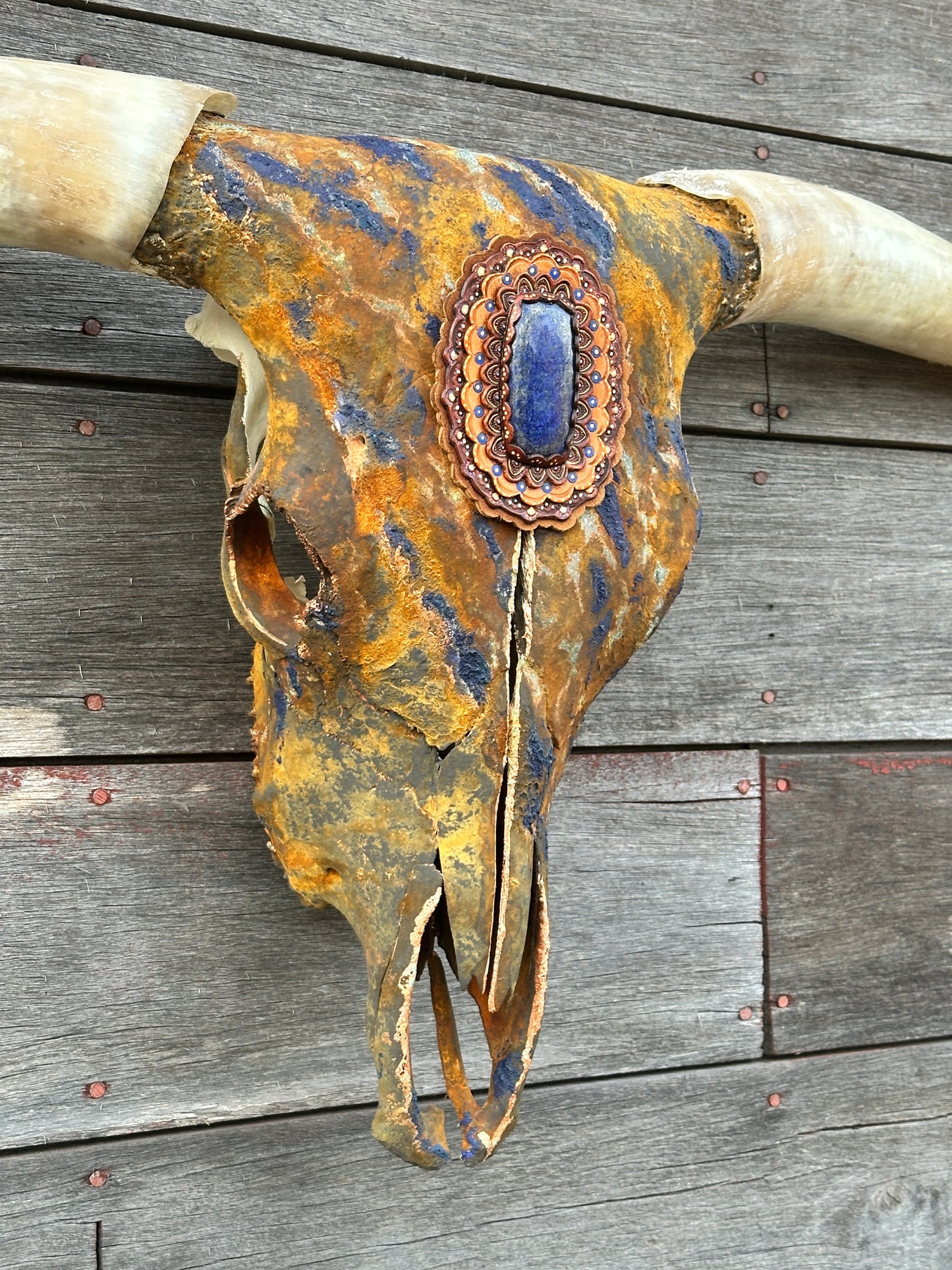 “Levi 2.0” Texas Longhorn Skull Art