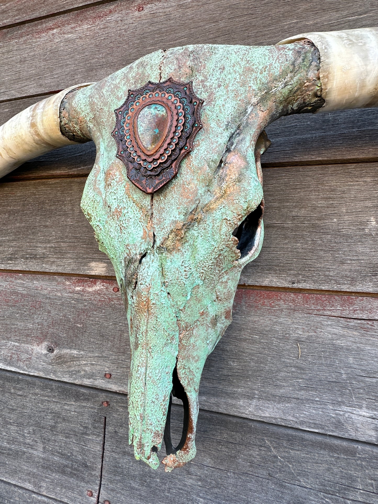 “Gustine” Texas Longhorn Skull Art