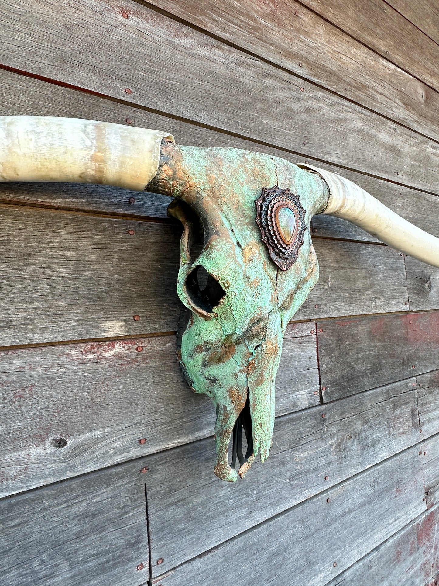 “Gustine” Texas Longhorn Skull Art