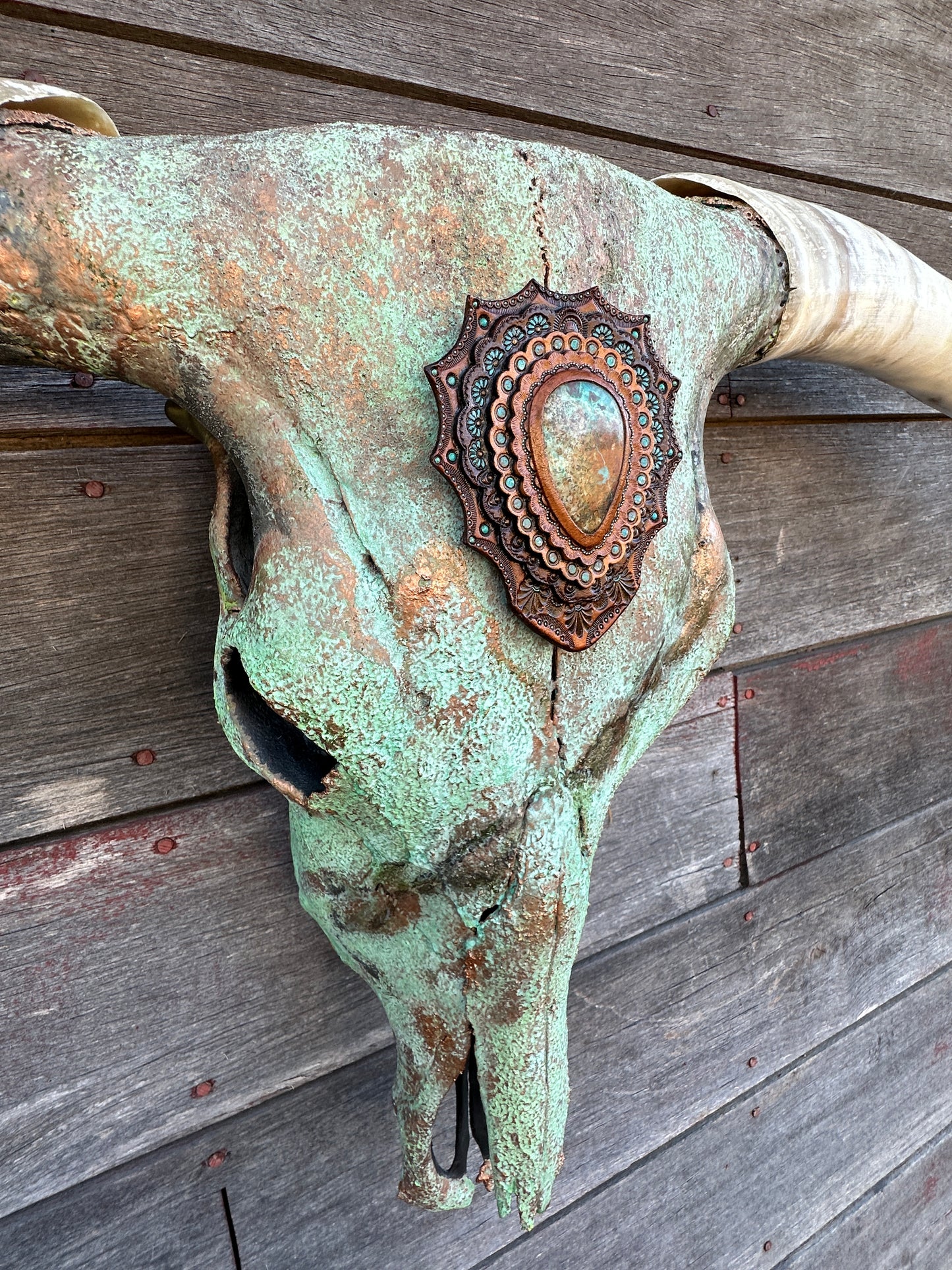 “Gustine” Texas Longhorn Skull Art