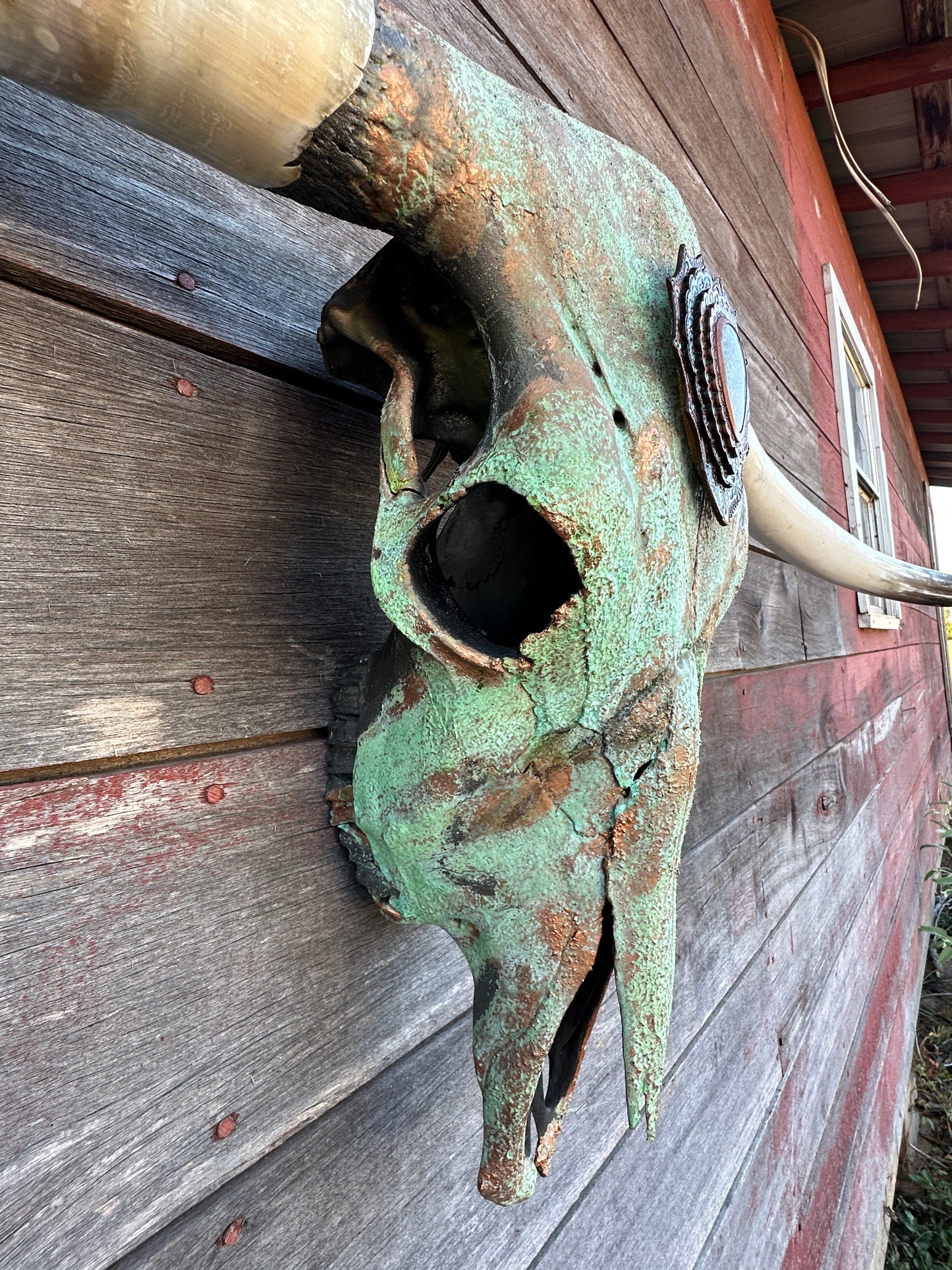 “Gustine” Texas Longhorn Skull Art